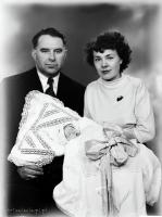  Pamiątka chrztu dziecka. Ok. 1950 rok, Christening memento ca 1950