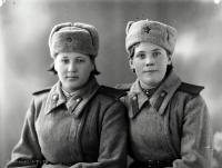 Czerwonoarmistki szeregowcy. Ok. 1944 rok
Red Army soldiers  ryadovoysj. Circa 1944.