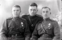   Trzech oficerów Armii Czerwonej. 1944 rok, three Red Army officers, 1944