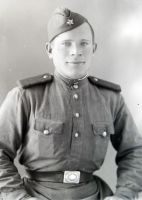  Piechur sowiecki w furażerce ; A Soviet infantryman wearing a field-cap<br />Dofinansowano ze srodków Ministerstwa Kultury i Dziedzictwa Narodowego i Starostwa Powiatowego w Bialymstoku.<br />