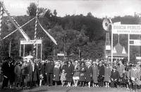  Delegacja z Łap na Wystawie Lniarskiej w Wilnie. 1933 rok,  The official trip from Lapy on a linen exhibition in Vilnus. 1933.