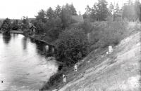  Nad rzeką Żejmiana. Kresy.  Ok. 1928 rok, On the river Zejmiana. Borderland. Circa 1928.