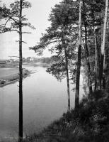 Panorama rzeki Żejmiana koło Podbrodzia. Ok. 1930 rok.  *Panorama from  river near Podbrodzie Żejmiana. Ca 1930