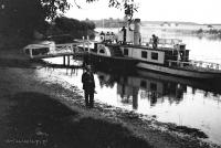 Statek na Wilii. Ok. 1930 rok *Boat on  River Neris. Ca. 1930