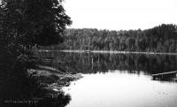 Jezioro w okolicach Podbrodzia. Ok. 1930 rok  *Lake in  vicinity from Podbrodzie. Ca. 1930