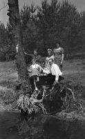  Fotografia przy drzewie- 2 ; *A photograph behind the tree-2<br />Dofinansowano ze srodków Ministerstwa Kultury i Dziedzictwa Narodowego i Starostwa Powiatowego w Bialymstoku.<br />