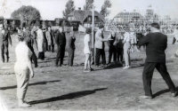  Sport na stadionie w Łapach  ; *Doing the sport at the stadium in Łapy<br />Dofinansowano ze srodków Ministerstwa Kultury i Dziedzictwa Narodowego i Starostwa Powiatowego w Bialymstoku.<br />