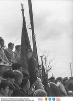 1 Maja 1963- trybuna honorowa ** 1 May 1963 - main stand - k031<br />Dofinansowano ze środków Ministra Kultury i Dziedzictwa Narodowego, Starostwa Powiatowego w Białymstoku, Urzędu Miejskiego w Łapach, Gminy Sokoły<br />