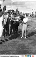 Panie grają w siatkówę ** Women playing volleyball - k146<br />Dofinansowano ze środków Ministra Kultury i Dziedzictwa Narodowego, Starostwa Powiatowego w Białymstoku, Urzędu Miejskiego w Łapach, Gminy Sokoły<br />