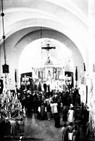 Ślub w kościele pw. św. Piotra i Pawła w Łapach. Ok. 1930 rok. *Married couple  in  Church. St. Peter and Paul in Łapy. Ca  1930