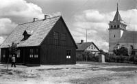 Siedziba firmy Helmuta Golza w Łapach. Ok. 1943 rok *Golz Helmut headquarters in Łapy. Ca. 1943