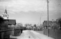 Ulica Bociańska w Łapach. Ok. 1943 rok *Bocianska street in Łapy. Ca. 1943