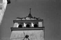 Wieża kościoła w Łapach. 1947 rok *tower from  church in Łapy. 1947