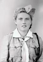   Panna. Ok. 1946 rok, young woman ca 1946