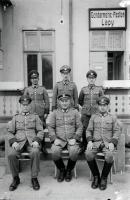 Niemieccy policjanci w Łapach. Ok. 1943 rok
German policemen in Lapy. Circa 1943.
