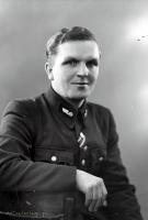   Niemiecki kolejarz ze wstążką Krzyża Żelaznego. Ok. 1943 rok, German railroad man wearing the Iron Cross ca 1943