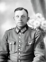   Podoficer policji niemieckiej w Łapach. Ok. 1943 rok , Non-commissioned German police officer in Łapy ca 1943