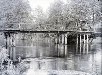  Most na rzece ; The bridge probably over Dubinka river<br />Dofinansowano ze srodków Ministerstwa Kultury i Dziedzictwa Narodowego i Starostwa Powiatowego w Bialymstoku.<br />