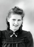  Dziewczyna z Łap. Ok. 1945 rok,  Girl from Łapy ca 1945