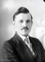   Kawaler z wąsami. 1945 rok, young man with moustache ca 1945