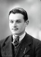   Kawaler z odznaką. Ok. 1945 rok, young man with a badge ca 1945