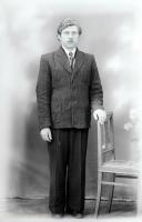   Kawaler z Łap. Ok. 1943 rok, young man from Łapy ca 1943