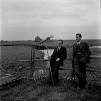 Władysław Piotrowski i Mieczysław Plichta w plenerze. Ok. 1938 rok. *Władysław Piotrowski i Mieczysław Plichta  Outdoors ca 1938