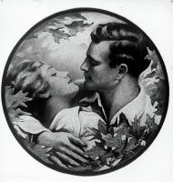   Panna i kawaler- kopia pocztówki. Ok. 1943 rok, young man and woman – copy of a postcard ca 1943