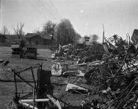 Złomowisko samolotów Białymstoku Ok. 1942-1945 rok.  *Bialystok aircraft junkyard. Ca 1942-1945