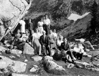 Na wycieczce w Tatrach. Ok. 1930 rok.  *On a trip in  mountains. Ca. 1930