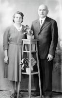    Małżonkowie. Ok. 1945 rok,  Married couple ca 1945