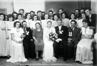   Pamiątk ślubu. Ok. 1945 rok, wedding memento ca 1945