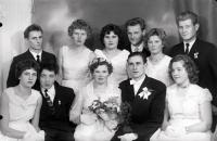   Pamiątka ślubu. Ok. 1955 rok , wedding memento ca 1955