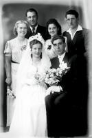   Pamiątka ślubu. Ok. 1945 rok, wedding memento ca 1945