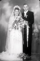   Pamiątka ślubu. Ok. 1945 rok, wedding memento ca 1950