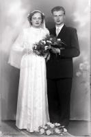   Pamiątka ślubu. Ok. 1950 rok, wedding memento ca 1950
