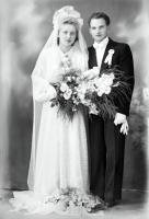   Pamiątka ślubu. Ok. 1945 rok, wedding memento ca 1945