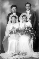   Dwa razy państwo młodzi. Ok. 1943 rok, married couples ca 1943