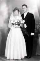   Pamiątka ślubu. Ok. 1955 rok, wedding memento ca 1955
