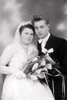   Pamiątka ślubu. Ok. 1955 rok, wedding memento ca 1955
