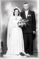   Pamiątka ślubu.  Ok. 1945 rok, wedding memento ca 1945