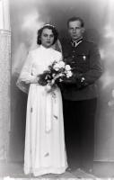 Ślub fromicera. Ok. 1950 rok *Married couple  fromficer. Ca. 1950