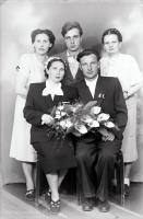 Pamiątka ślubu. Ok. 1945 rok *Wedding memento. Ca. 1945