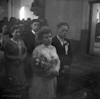 Ślub młynarza z Łap. Ok. 1943 rok.  *Miller wedding from Łapy. Ca. 1943