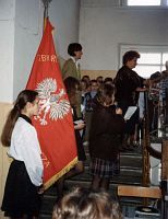 Pasowanie na ucznia *Official ceremony for new pupils<br />Dofinansowano ze środków Ministra Kultury i Dziedzictwa Narodowego, Gminy Sokoły, Starostwa Powiatowego w Białymstoku i Urzędu Marszałkowskiego Województwa Podlaskiego w Białymstoku 2015 r.<br />