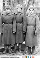 Żołnierze Armii Czerwonej – trzech szeregowców** Red Army soldiers – three privates  -8015<br />Dofinansowano ze środków Ministra Kultury i Dziedzictwa Narodowego, Starostwa Powiatowego w Białymstoku, Urzędu Miejskiego w Łapach, Gminy Sokoły<br />